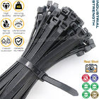 0.30" Width Industrial Zip Ties 10"~20" Lengths, Heavy Duty Black Polyamide Cable Ties with 120lbs for Outdoor