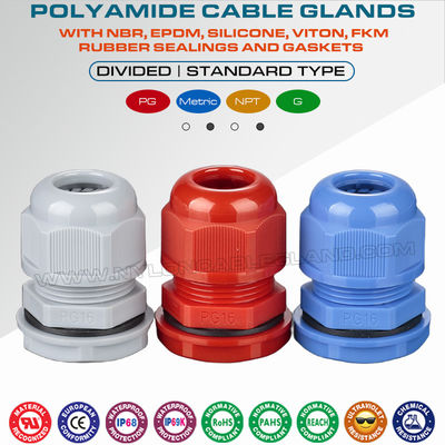 AVARTEK 20 Pressacavi M20 IP68 In Nylon - Impermeabili, Con Dado, Per Cavi 6-12 Mm (Bianco)